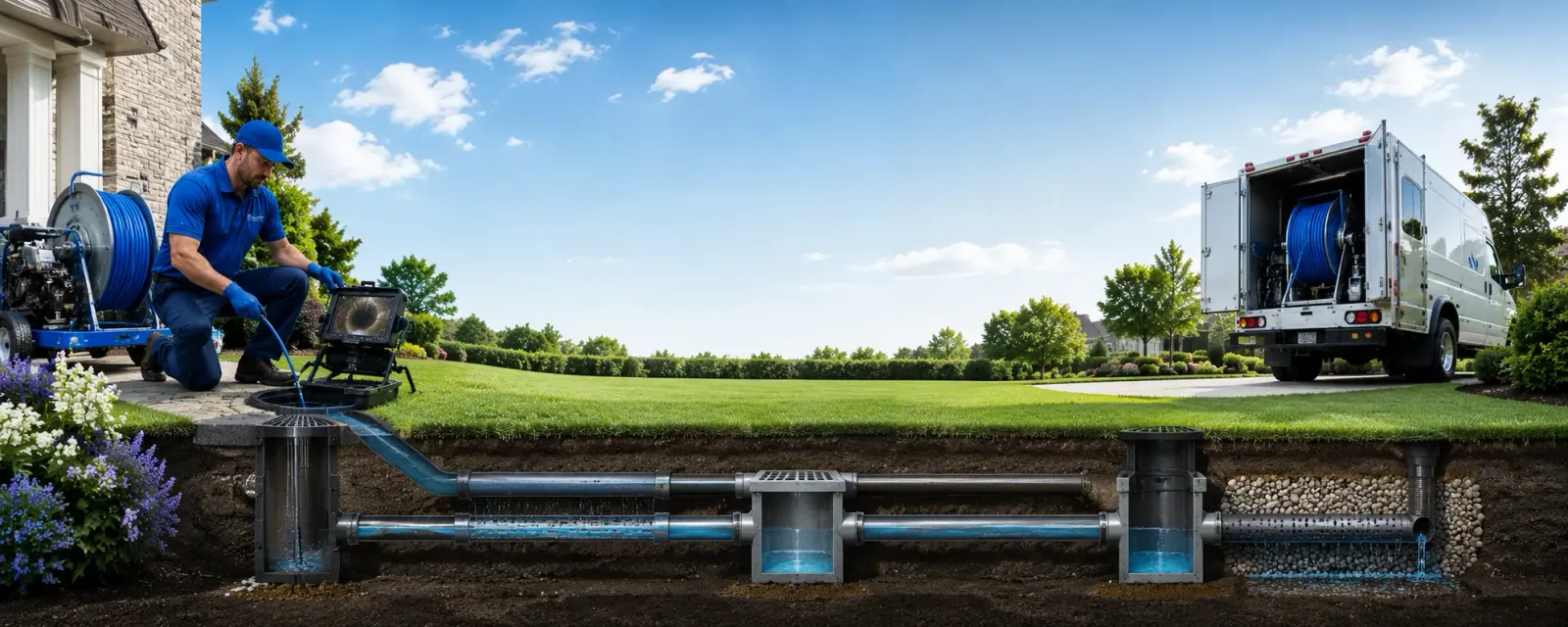 Outdoor drain cleaning information for Lusby, MD